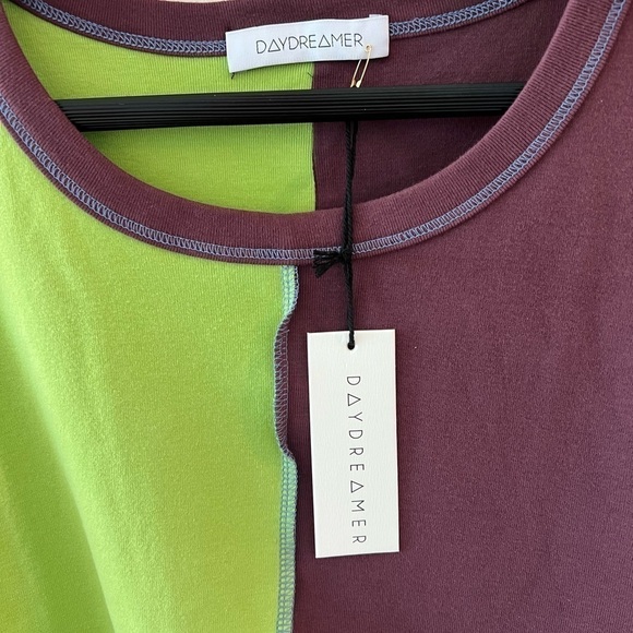 Daydreamer Size XL Patch Shrunken Tee Cropped T- Shirt NWT - Picture 4 of 13